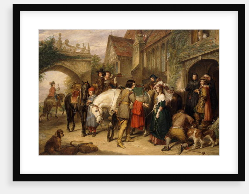 The Departure of Charles II from Bentley in Staffordshire, the house of Colonel Lane by Charles Landseer