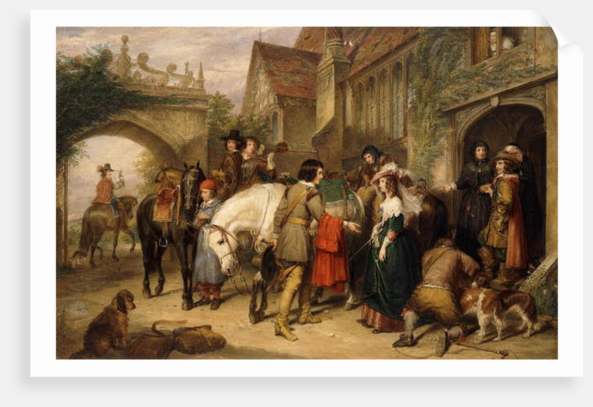 The Departure of Charles II from Bentley in Staffordshire, the house of Colonel Lane by Charles Landseer
