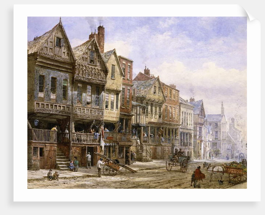 Watergate Street, Chester, Looking West by Louise Ingram Rayner
