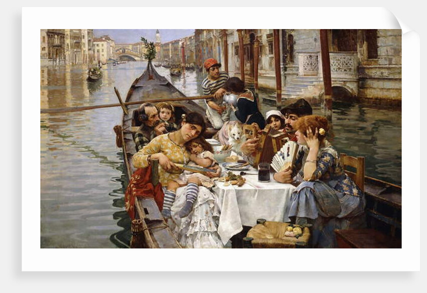 A Venetian al Fresco, 1885 by William Logsdail