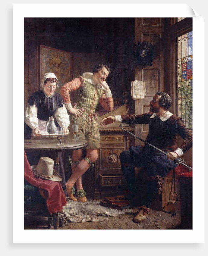 Ben Jonson describing his Duel to Drummond at Hawthornden by Ebenezer Crawford