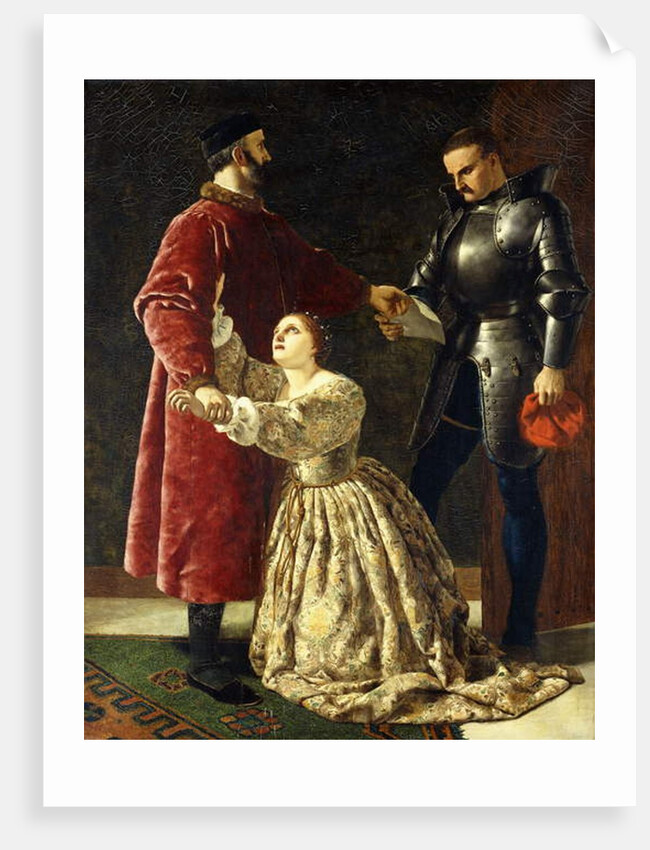 Duke Frederick Banishing Rosalind from his Court by Frederick Richard Pickersgill