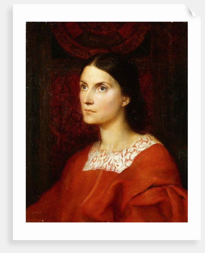Portrait of Lady Wolverton, nee Georgina Tufnell by George Frederic Watts