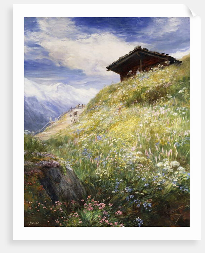 An Alpine Meadow, Switzerland, by John MacWhirter