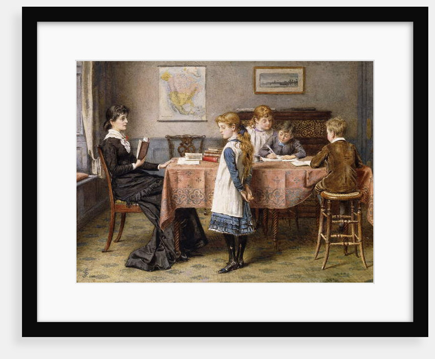 The Lesson, 1892 by George Goodwin Kilburne