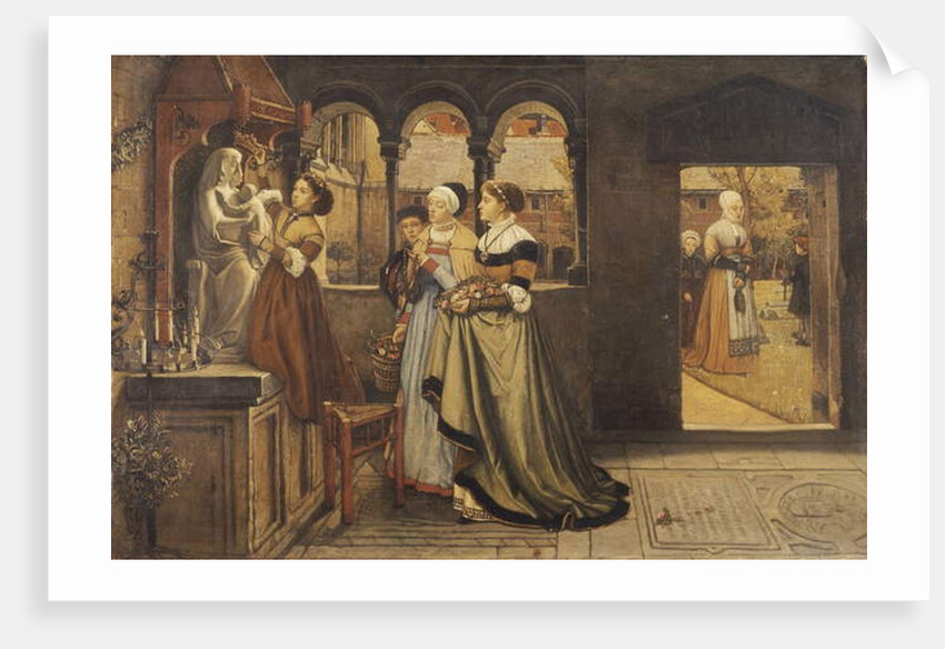 Pour la Fete de Notre Dame, 1868 by Charles Napier Hemy