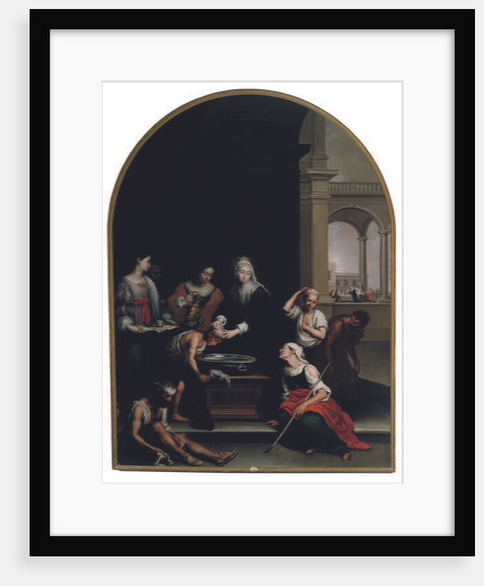 The Charity of Saint Isabel of Hungary, after Murillo by Francisco Augustin y Grande