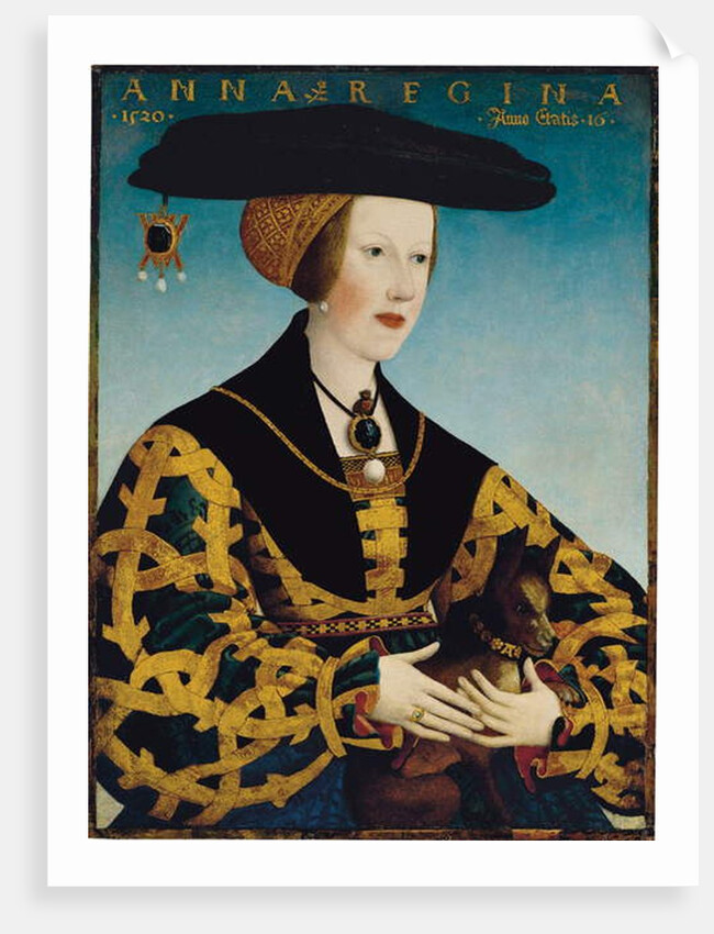 Portrait of Queen Anne of Hungary by Hans or Johan Maler