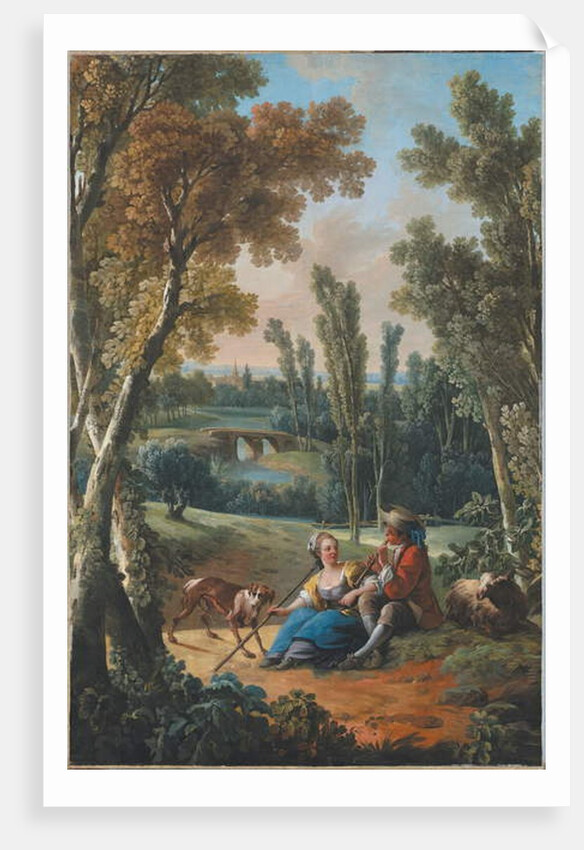 The Flute Lesson by Jean-Baptiste Huet