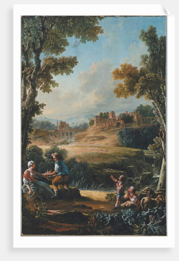 The Kite by Jean-Baptiste Huet