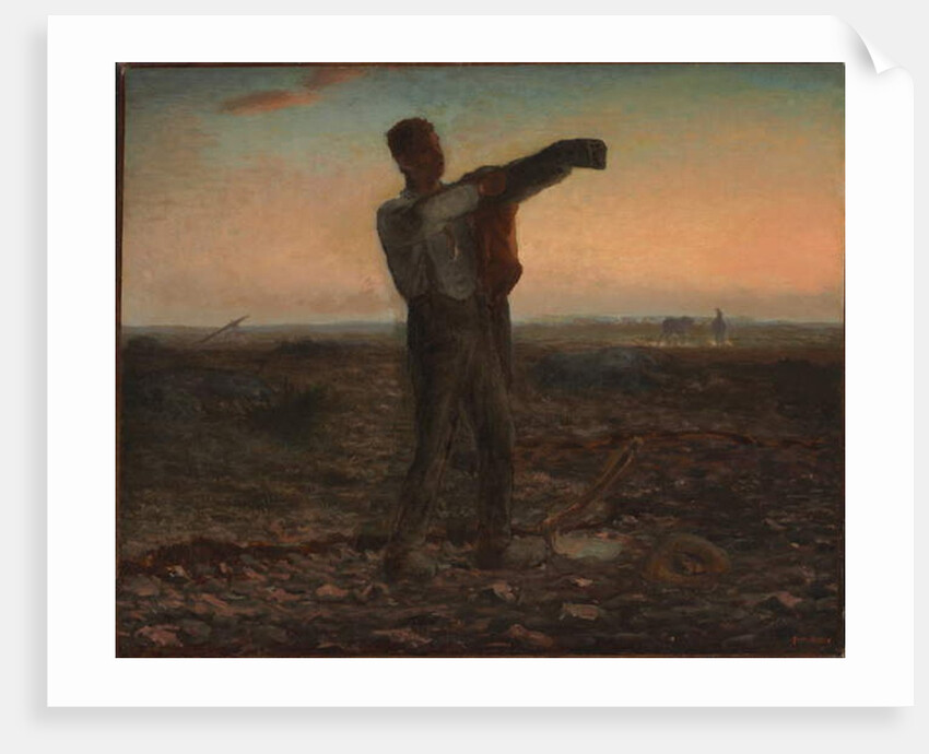 The End of the Day, Effect of Evening by Jean-Francois Millet
