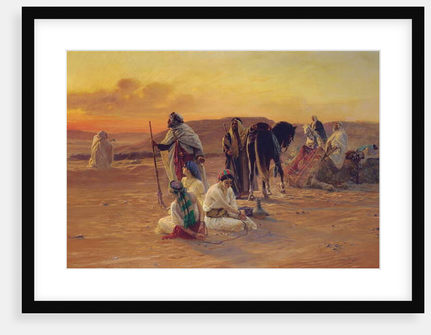 A Rest in the Desert, 1911 by Otto Pilny