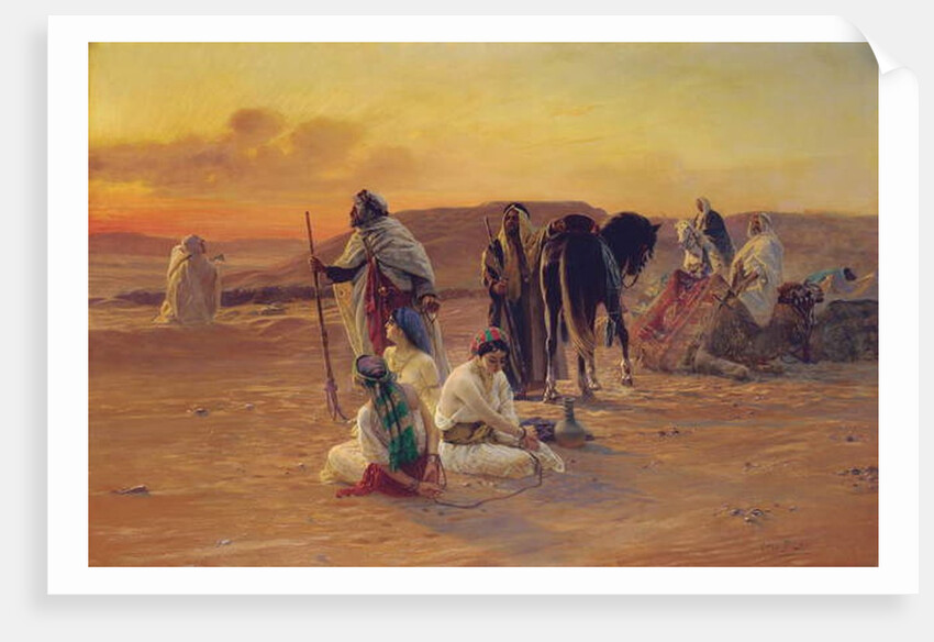 A Rest in the Desert, 1911 by Otto Pilny