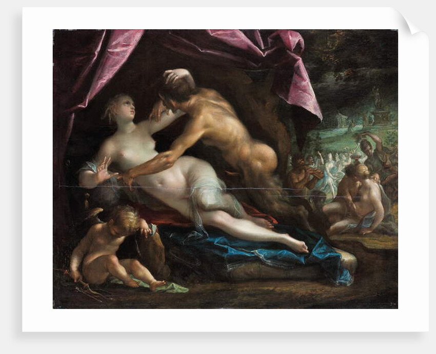 Pan and Selene by Johann or Hans von Aachen