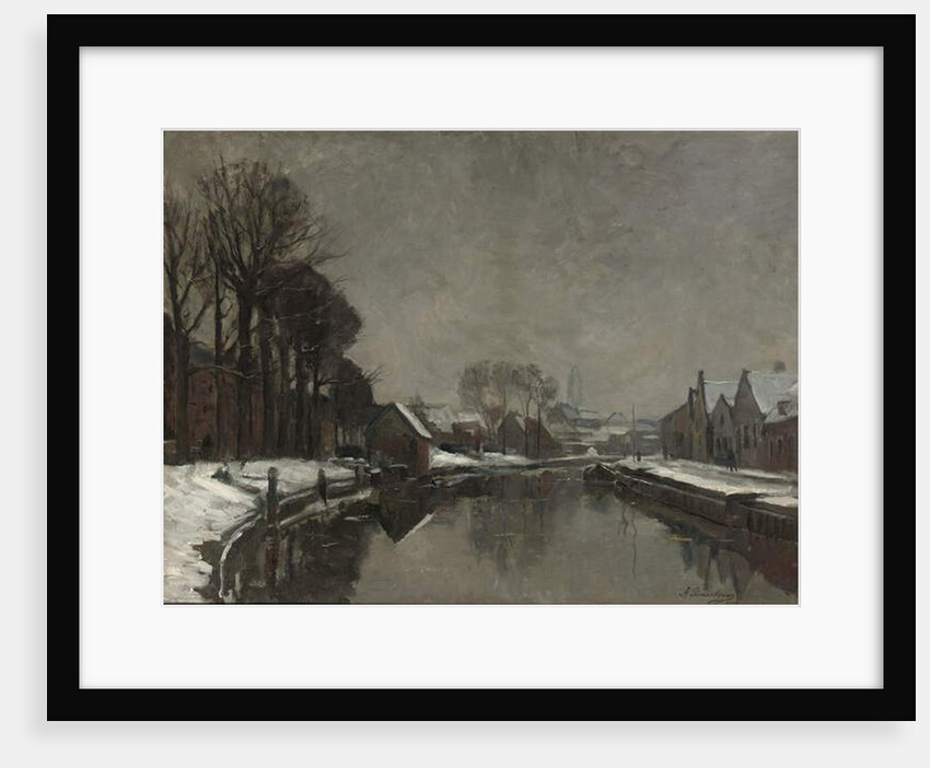 A Belgian Town in Winter, 1912 by Albert Baertsoen