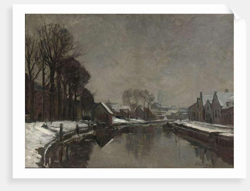 A Belgian Town in Winter, 1912 by Albert Baertsoen