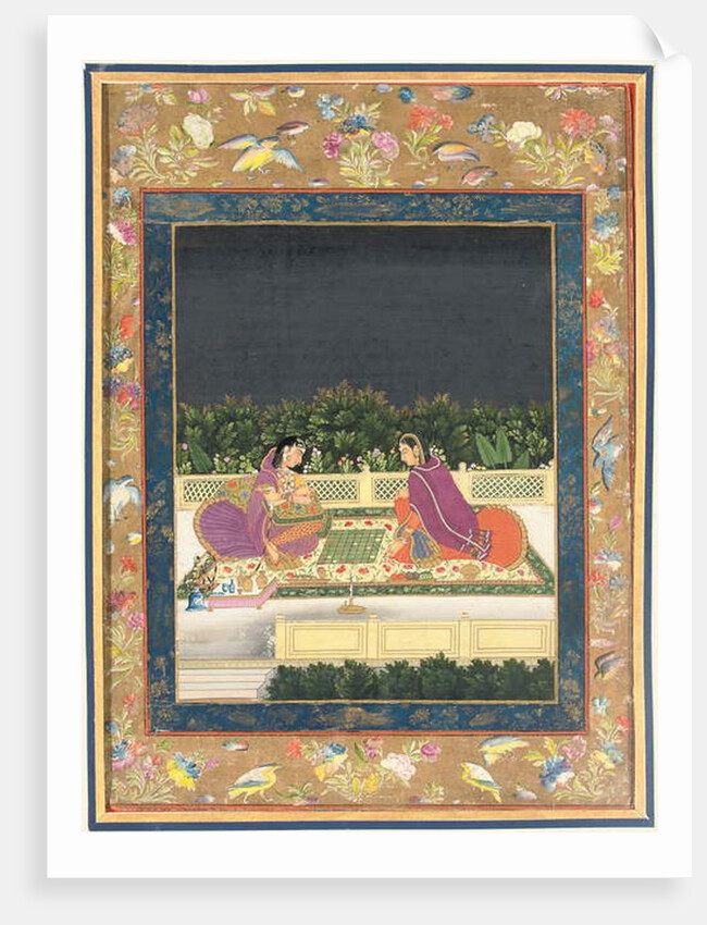 A chess game, Mughal India, second half of the 18th century by Indian School