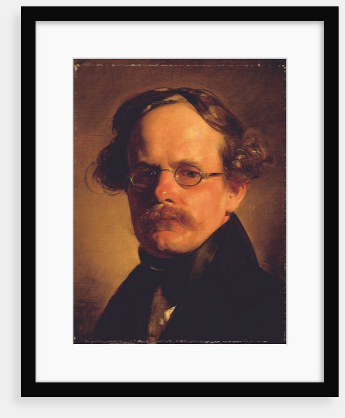 Portrait of the engraver Franz Xaver Stober, 1837 by Friedrich von Amerling