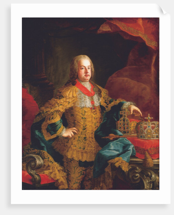 Portrait of Emperor Franz I, 1752 by Johann-Gottfried Auerbach