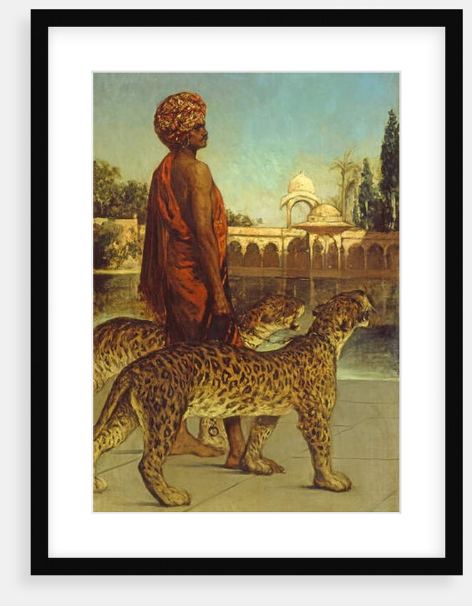 The Palace Guard with Two Leopards by Jean Joseph Benjamin Constant