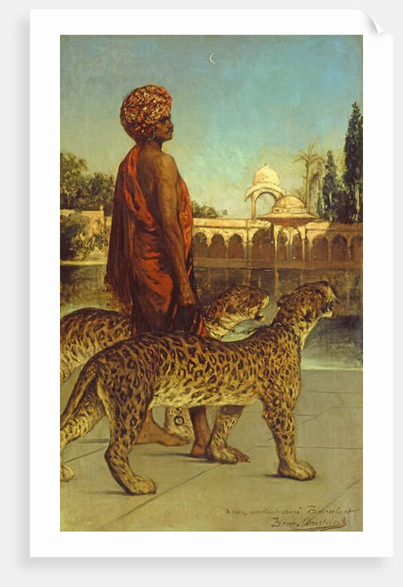 The Palace Guard with Two Leopards by Jean Joseph Benjamin Constant