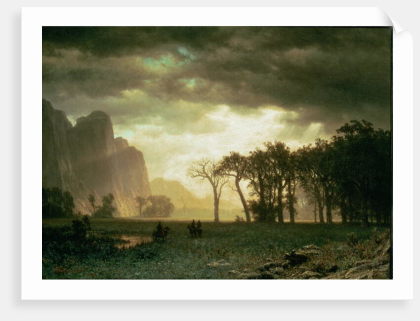 Passing Storm in Yosemite, 1865 by Albert Bierstadt