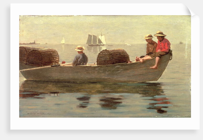 Three Boys in a Dory, 1873 by Winslow Homer