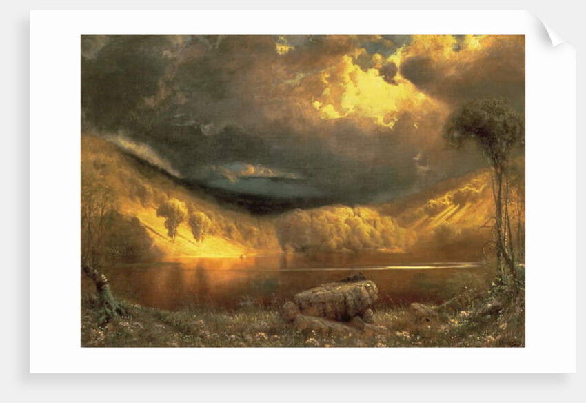 Stormy Skies above Echo Lake, White Mountains by James Fairman