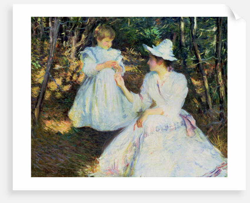 Mother and Child in Pine Woods, c.1893 by Edmund Charles Tarbell