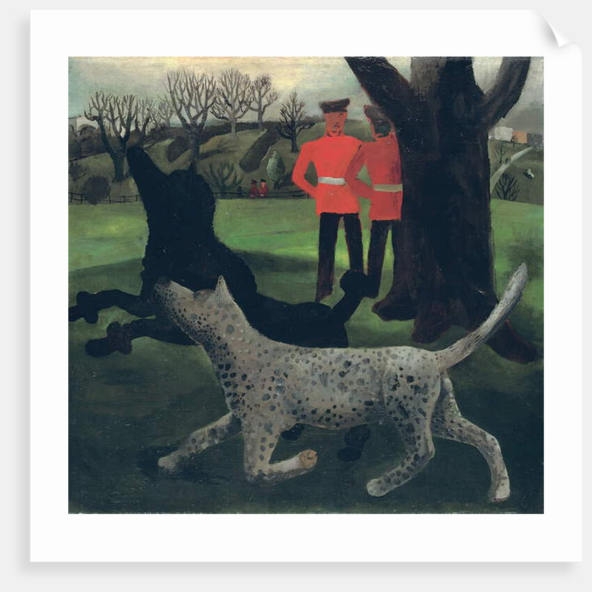 Dogs at Play, 1927 by Christopher Wood