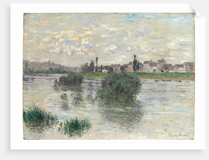 The Seine at Lavacourt, 1879 by Claude Monet