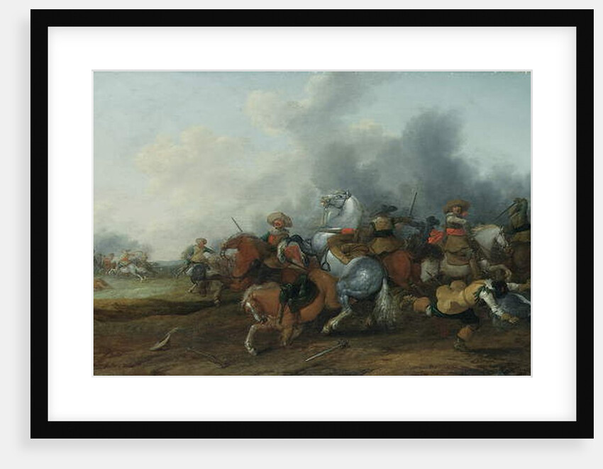 A cavalry skirmish, 1632 by Palamedes Palamedesz
