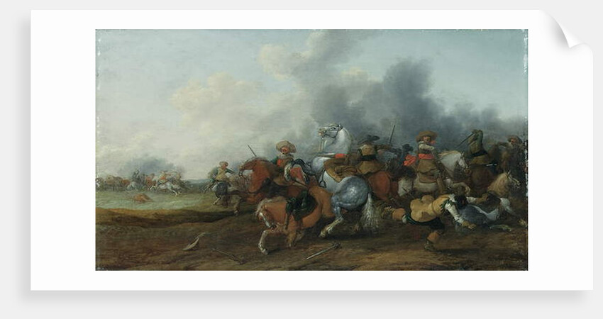 A cavalry skirmish, 1632 by Palamedes Palamedesz
