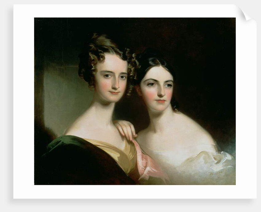 Portrait of Ellen and Mary McIlvaine, 1834 by Thomas Sully