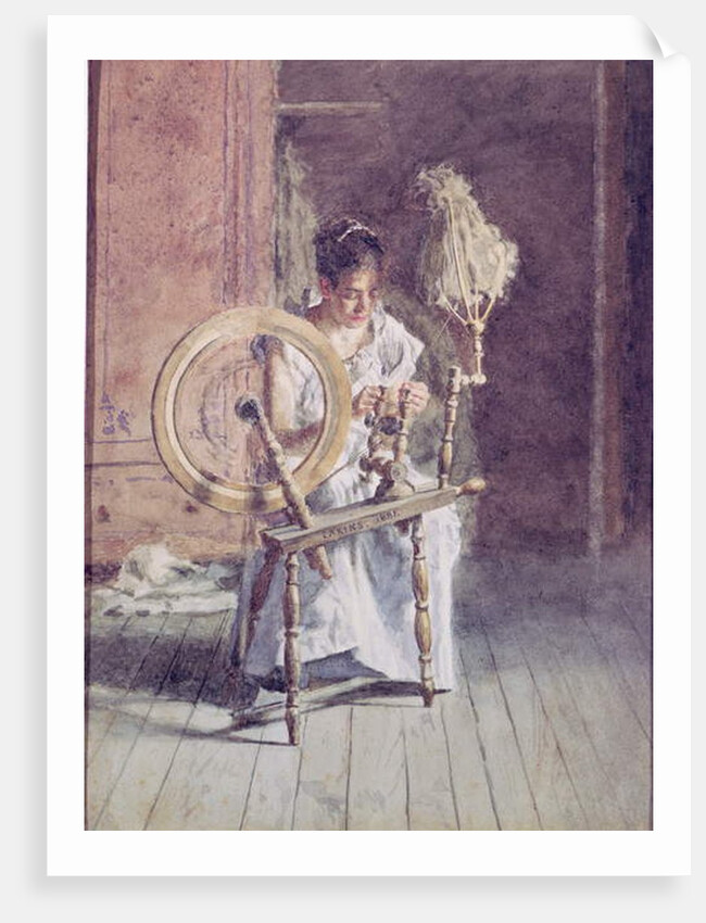 Spinning, 1881 by Thomas Cowperthwait Eakins
