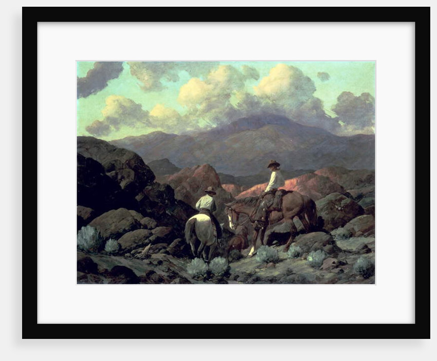 Into the Jackson Hole Country, 1937 by Frank Tenney Johnson