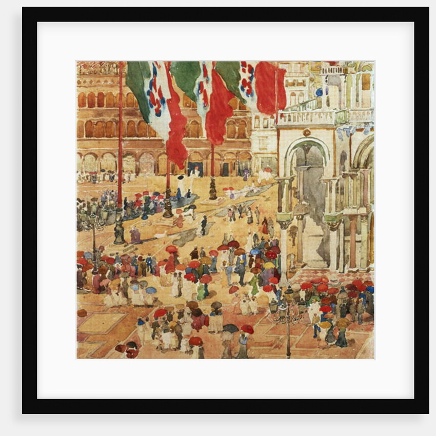 The Piazza of St. Marks, Venice by Maurice Brazil Prendergast