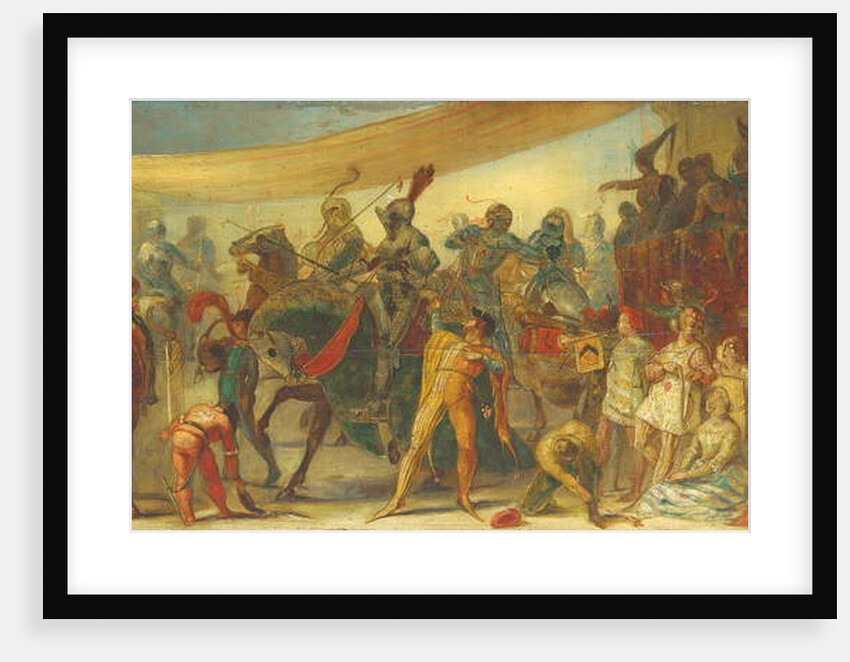 Knights preparing for a tournament by John Everett (circle of) Millais