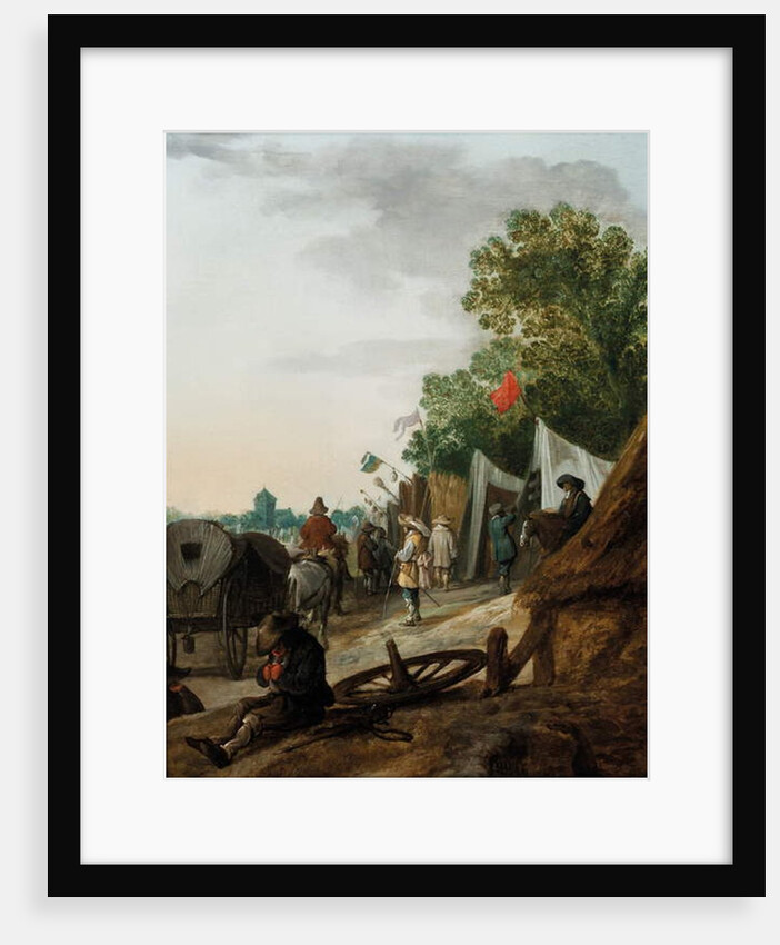 A military encampment by Palamedes Palamedesz