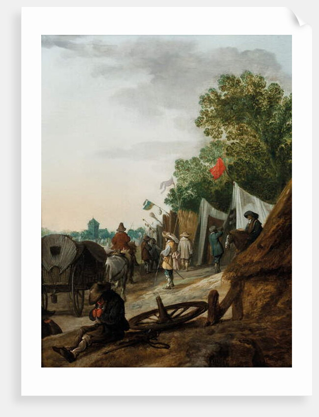 A military encampment by Palamedes Palamedesz