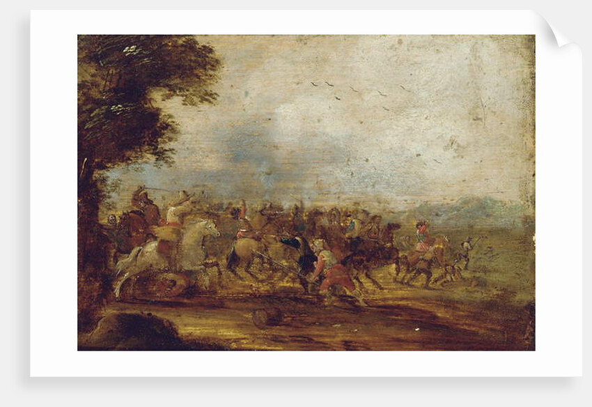 A cavalry engagement by Palamedes Palamedesz