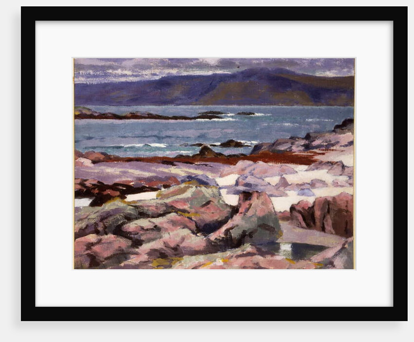 Sound of Iona, the Burg from the north shore by Francis Campbell Boileau Cadell