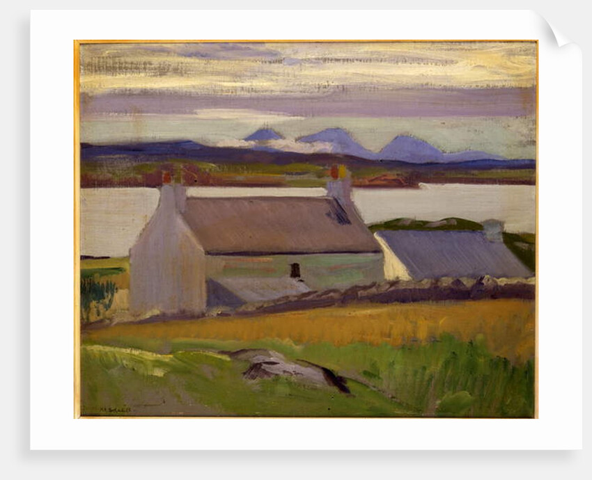 Nightfall, Iona, Paps of Jura beyond by Francis Campbell Boileau Cadell