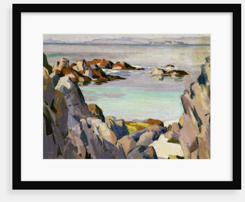 Staffa and Rhum from Iona by Francis Campbell Boileau Cadell
