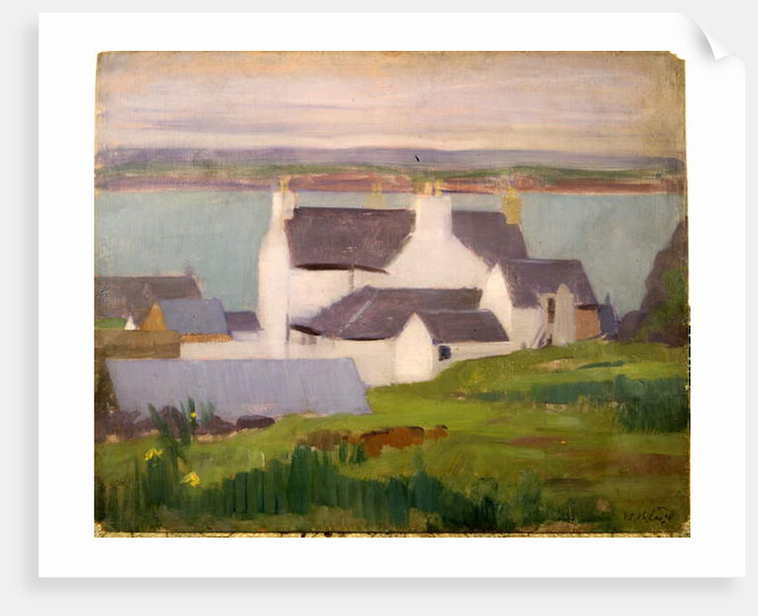 The Artist's Studio, Iona, from St. Columba Hotel by Francis Campbell Boileau Cadell