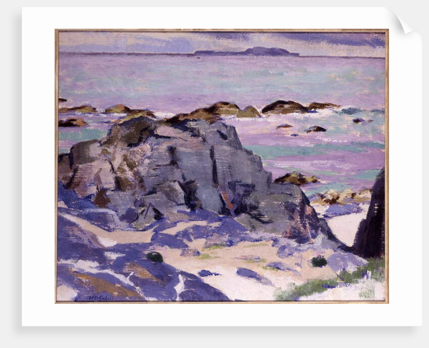 Lunga from above Mermaids, Iona by Francis Campbell Boileau Cadell