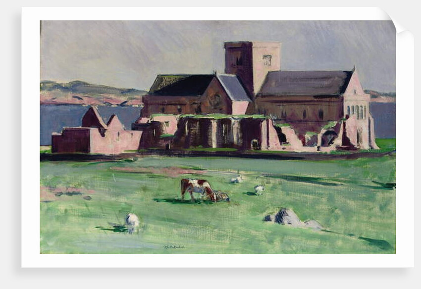 Iona Abbey from the northwest by Francis Campbell Boileau Cadell