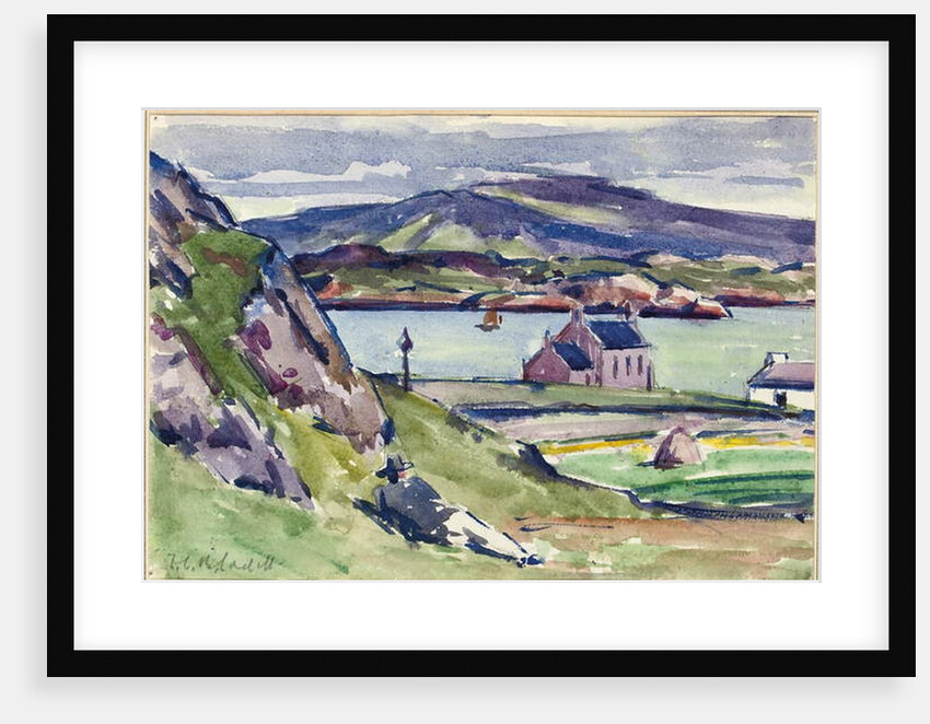 Figure and Kirk, Iona by Francis Campbell Boileau Cadell