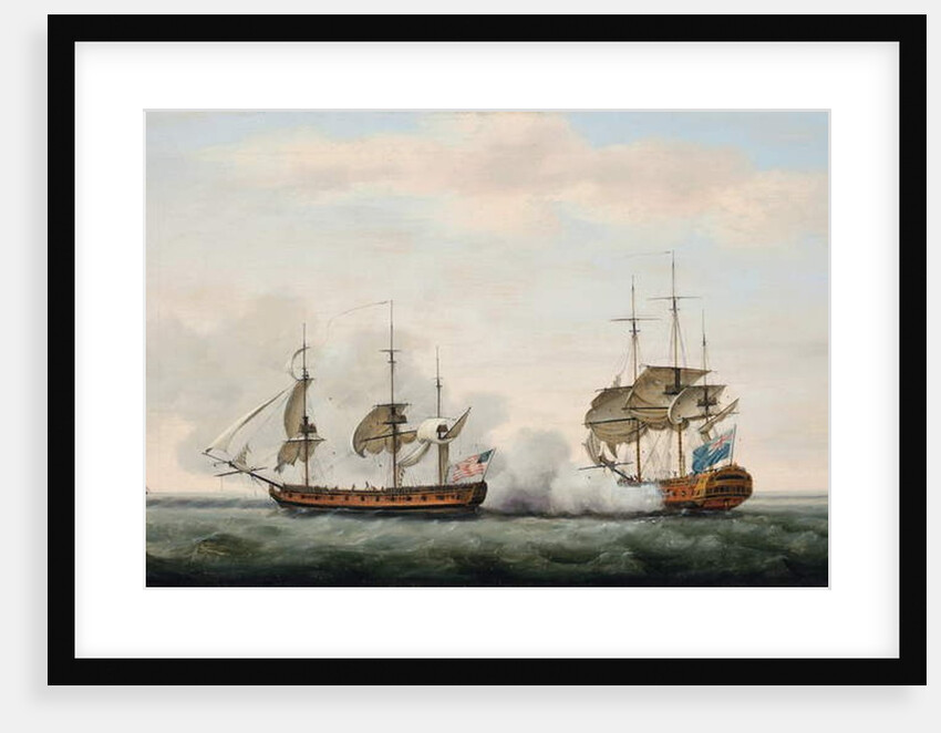 The East India Company's ship Bridgewater successfully defending her cargo from an attack by Francis Holman