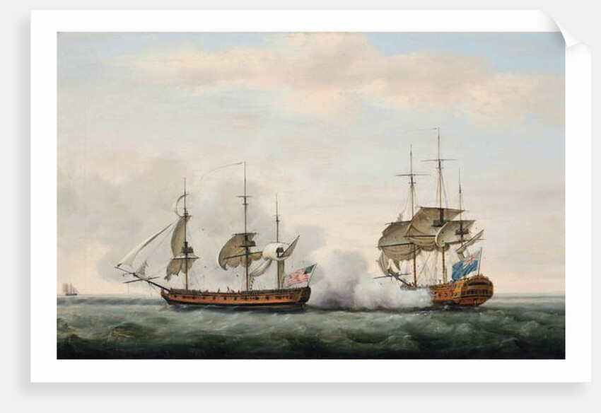The East India Company's ship Bridgewater successfully defending her cargo from an attack by Francis Holman